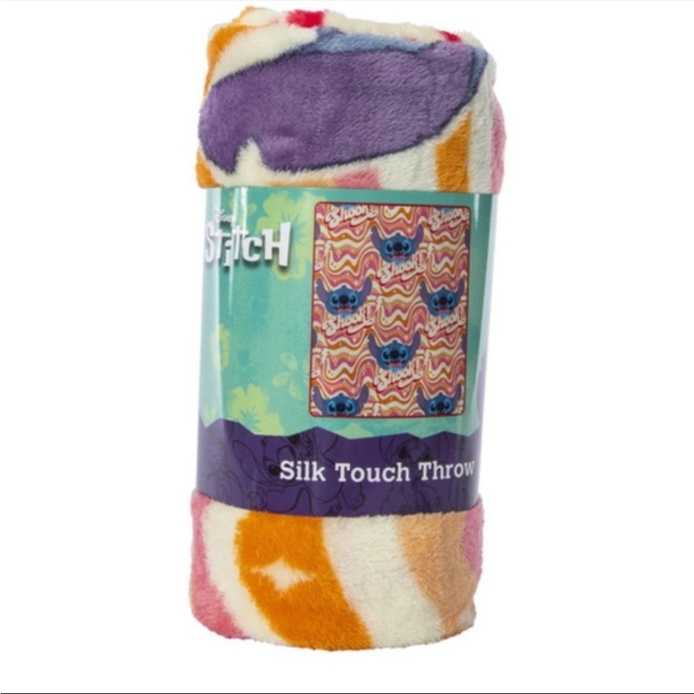Stitch silk touch plush throw blanket NWT